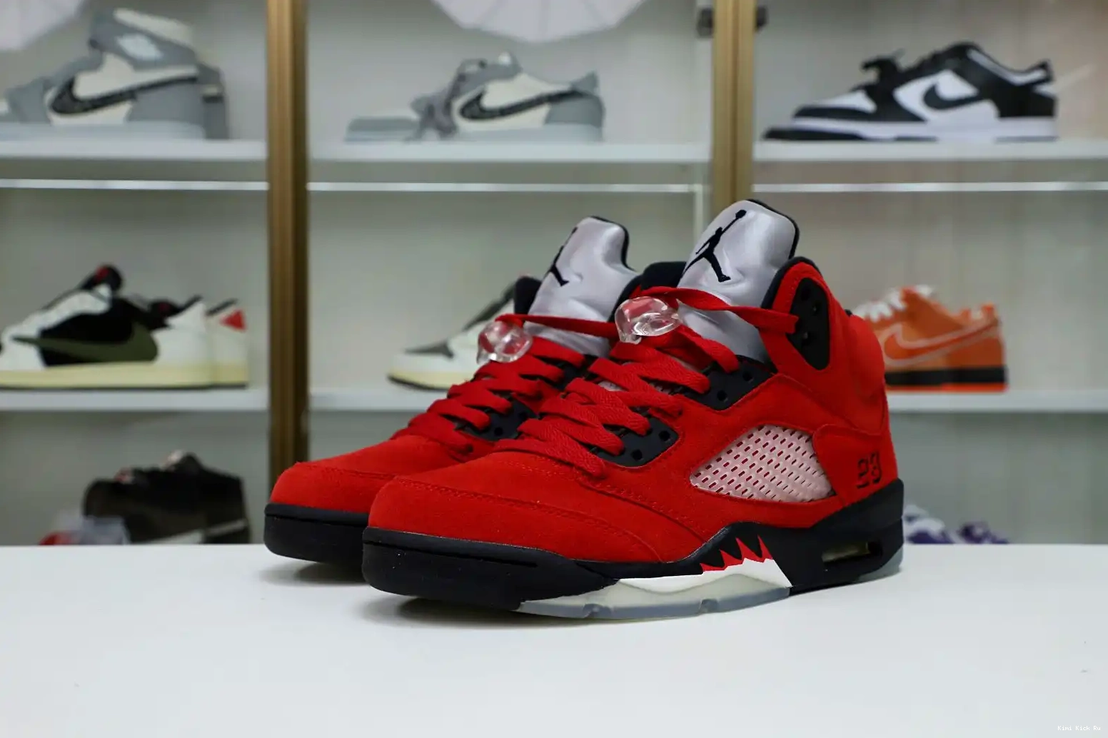 RETRO RED BULL AIR 5 SUEDE Kimikick JORDAN RAGING 0717